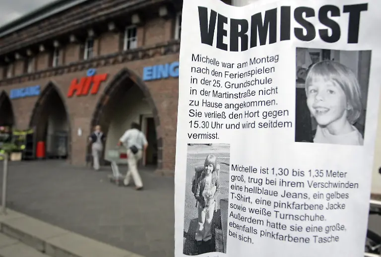Michelle-Vermisstenanzeige