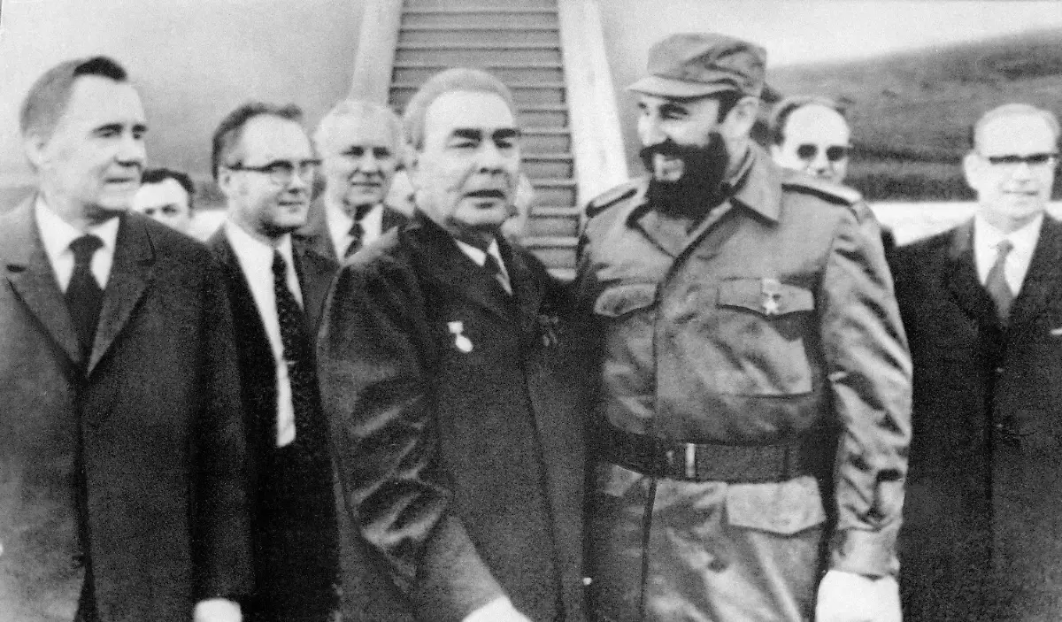 Breschnew-Castro-Gromyko-Havanna-290174