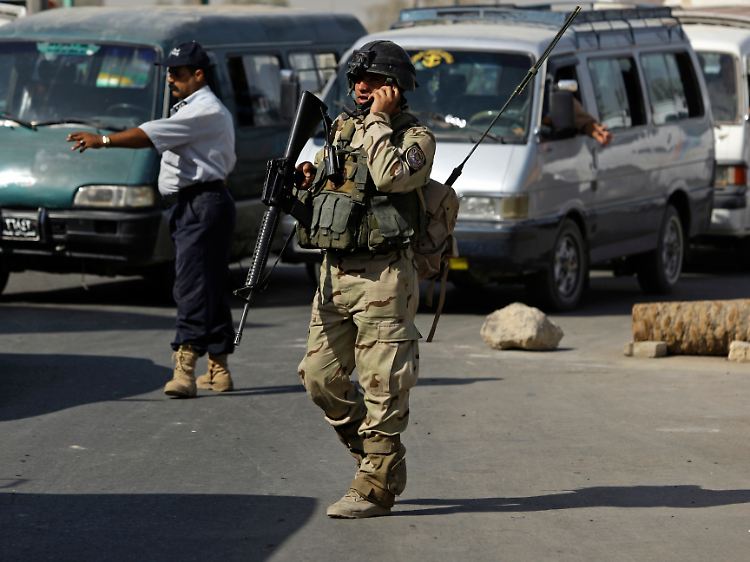 Ein irakischer Soldat am Mittwoch in Sadr City.