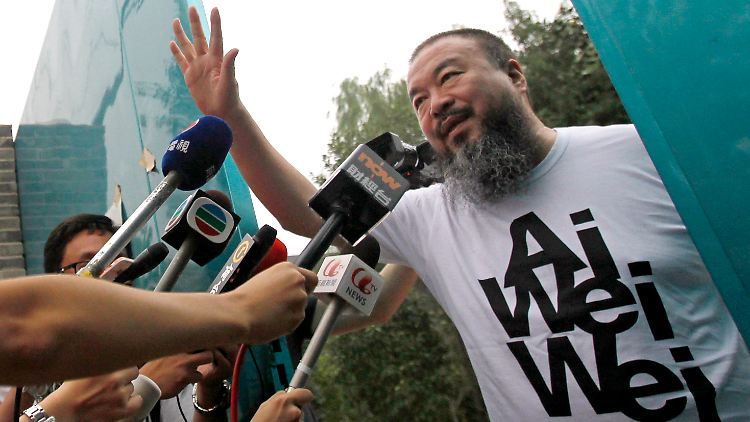 Ai Weiwei nach seiner Freilassung im Juni.