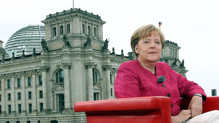 Merkel war zum Interview angetreten, um ihre politischen Positionen deutlich zu machen.