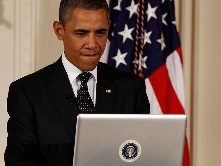 Muss sich auf realistische Vorschläge konzentrieren: Barack Obama am Präsidentenrechner.