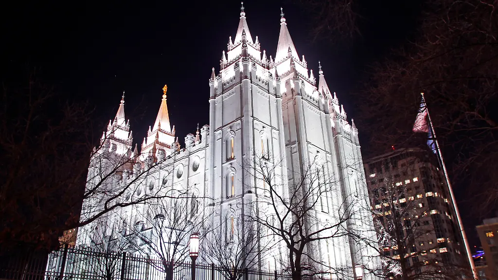Der-Haupttempel-der-Mormonen-in-Salt-Lake-City