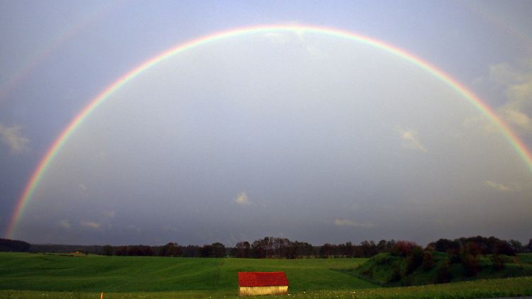 Dieser schöne Anblick ist ohne Regen nicht zu haben.