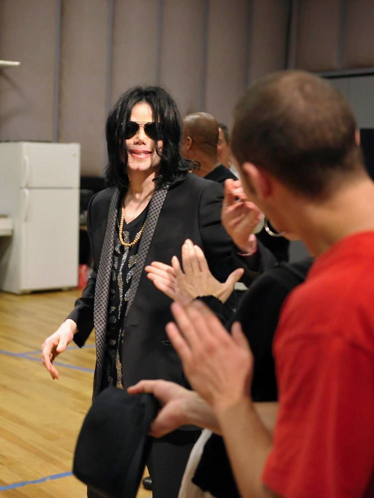 Michael Jackson am 6. Mai bei seinen Proben für das Konzert in London.