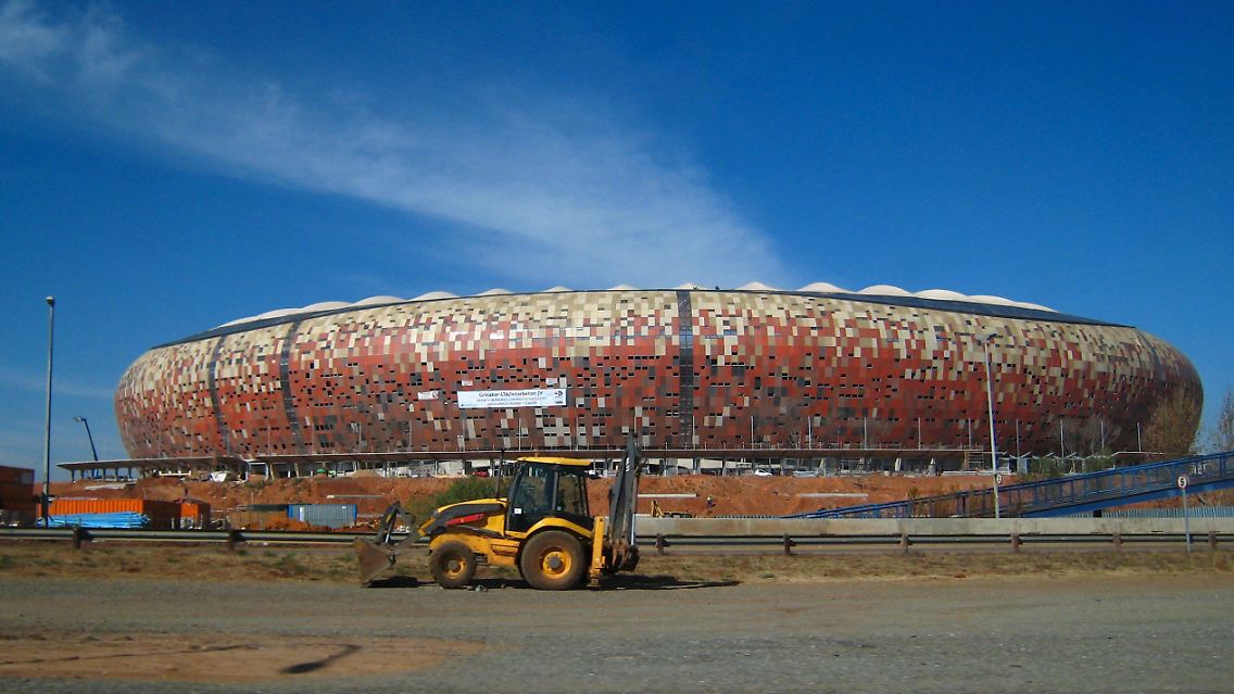 Traum aus Stahl und zement: Soccer City.
