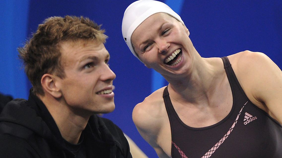 Am Wochenende geht's ins Becken: Paul Biedermann und Britta Steffen.