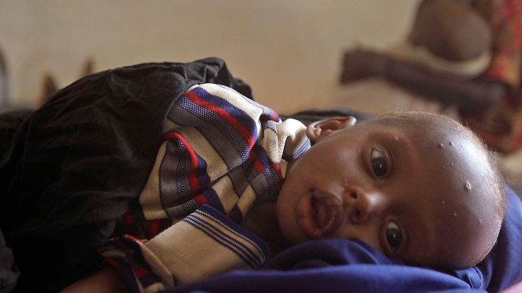 Ein Kind im kenianischen Lager Dadaab.