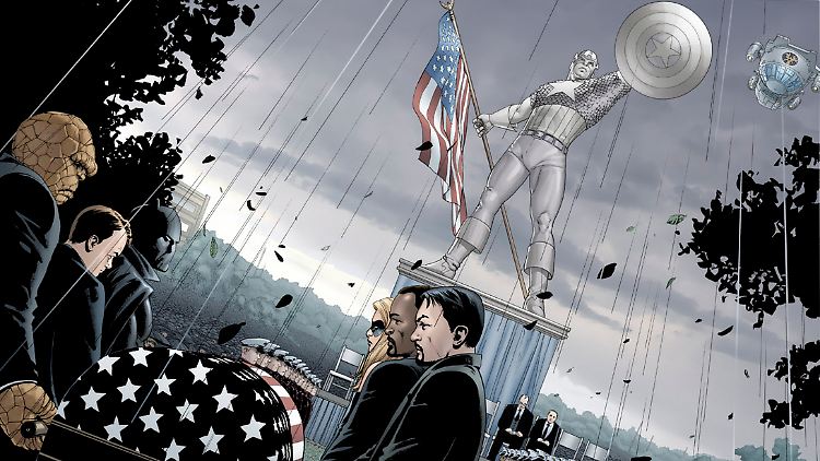Der neue Filmheld "Captain America" in Aktion.