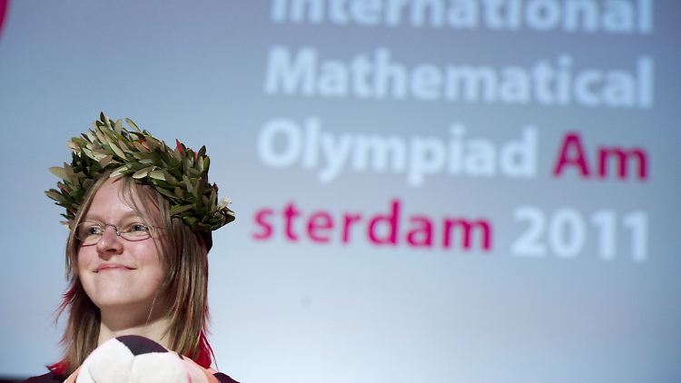 Ein Siegerkranz für die beste Mathe-Olympionikin aller Zeiten.