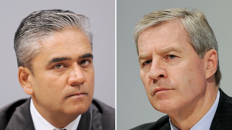 Anshu Jain (l.) und Jürgen Fitschen (r.) beerben Josef Ackermann an der Spitze der Deutschen Bank.