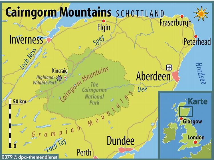 Die Cairngorm Mountains sind mit 4528 Quadratkilometern Fläche Großbritanniens größter Nationalpark.