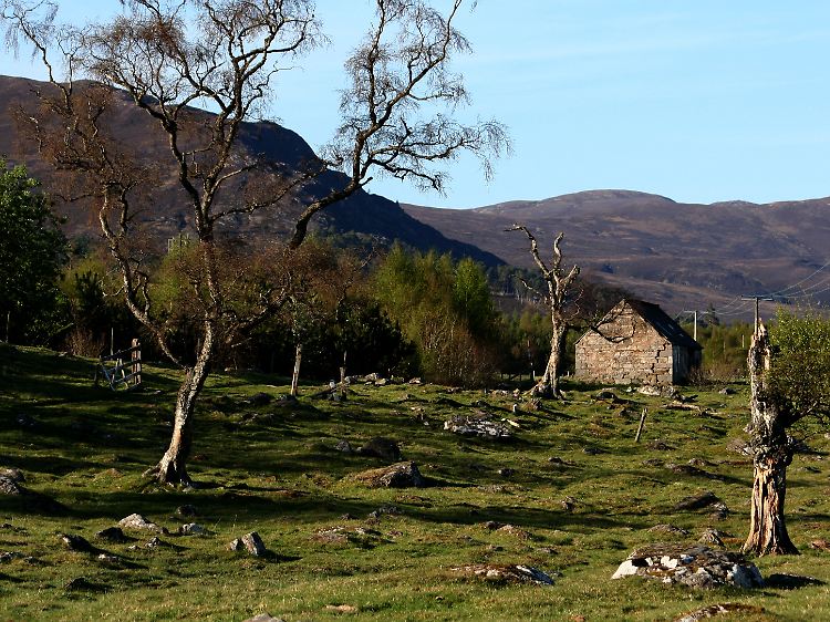 In den Highlands leben nur wenige Menschen, viele ziehen in die Städte in Schottlands Süden.