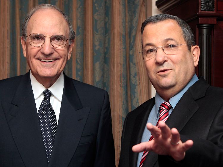 Mitchell (l.) und Barak.