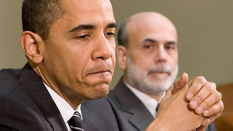 Barack Obama und Ben Bernanke: Geteiltes Leid ist halbes Leid. (Archivbild)