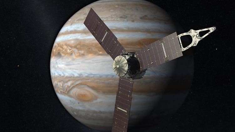 "Juno" soll ein Jahr lang um den Gasriesen kreisen - insgesamt 33 Mal.