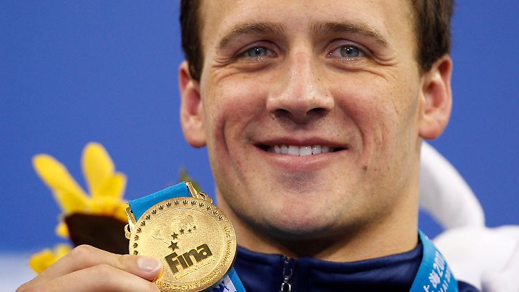 Rekordmann Ryan Lochte. Mit seinem Weltrekord hat er ein Stück Schwimm-Geschichte geschrieben.