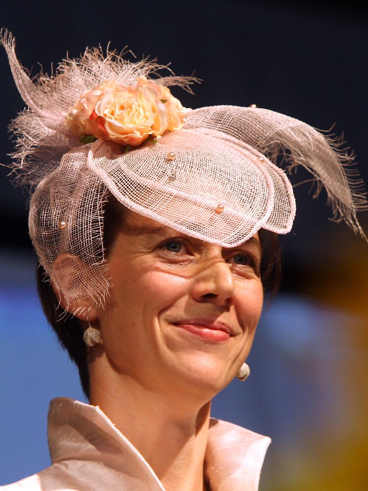 Gräfin Bettina Bernadotte während der Eröffnung der 59. Tagung der Nobelpreisträger