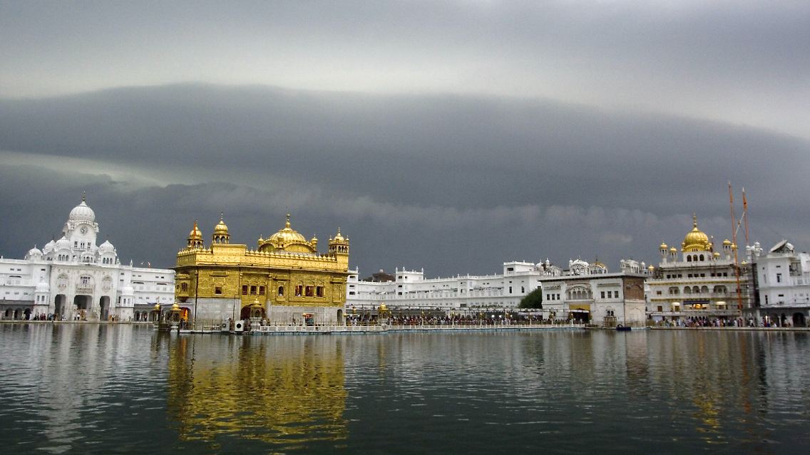 Tempelanlage in Amritsar um indischen Unionsstaat Punjab.