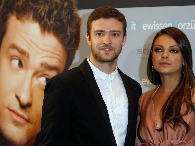 Mila Kunis mit Filmpartner Justin Timberlake.