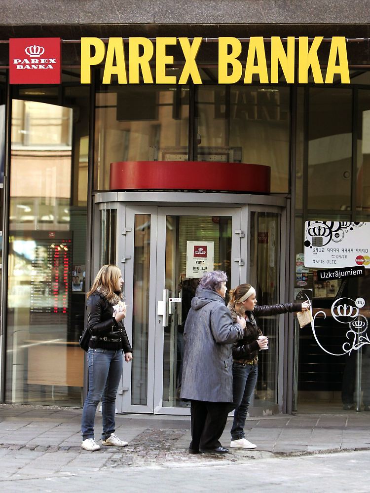 Die Parex Banka musste vom lettischen Staat im vergangenen Jahr gerettet werden (Archivbild).