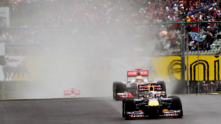 Sebastian Vettel erwischte einen guten Start, konnte seinen ersten Platz aber nicht verteidigen.