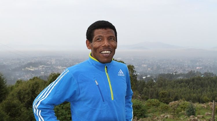 Gebrselassies auf dem  Entoto - seinem "großen Vorteil".