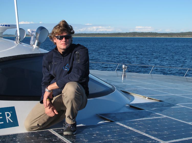 Jens Langwasser: Er leitete das Konstruktionsteam der MS TÛRANOR PlanetSolar bei Knierim Yachtbau in Kiel. Vom Bug bis zum Heck kennt er das Boot in- und auswendig.