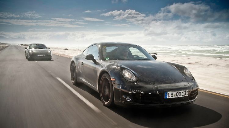 Vor seinem IAA-Debüt absolvierte der neue Porsche 911 noch einen Test in Südafrika.