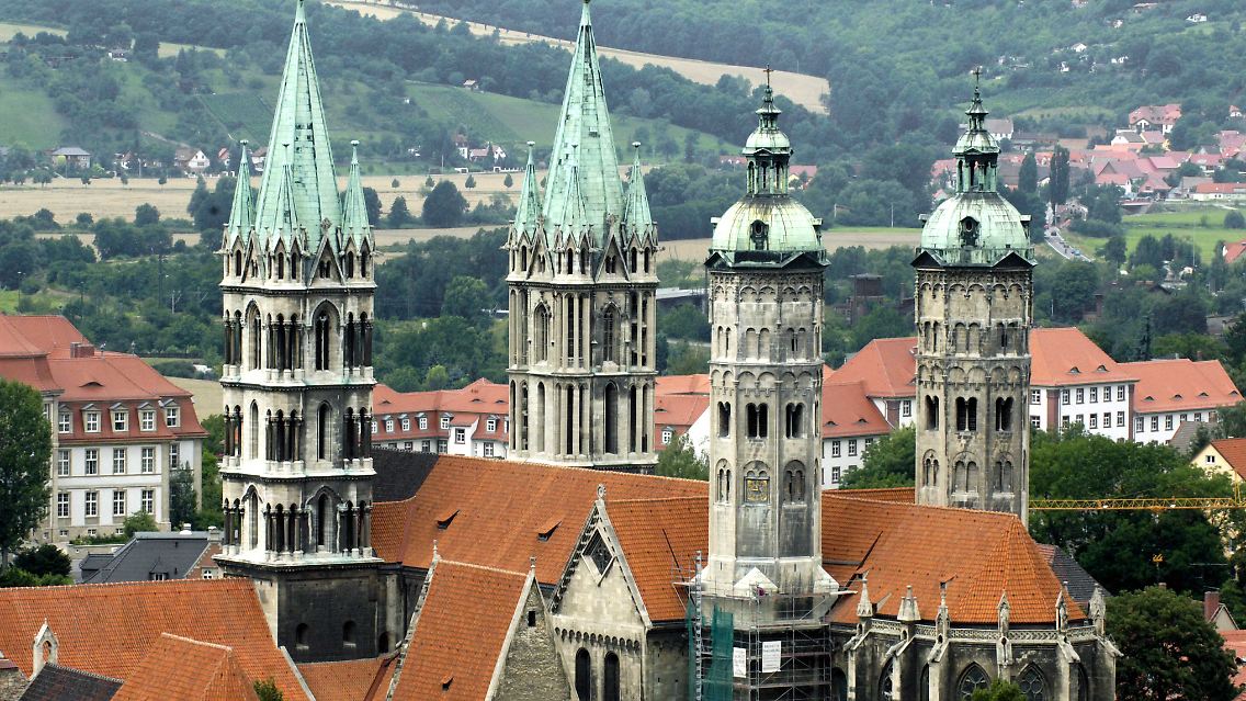 Blick auf den Dom St. Peter und Paul in Naumburg.