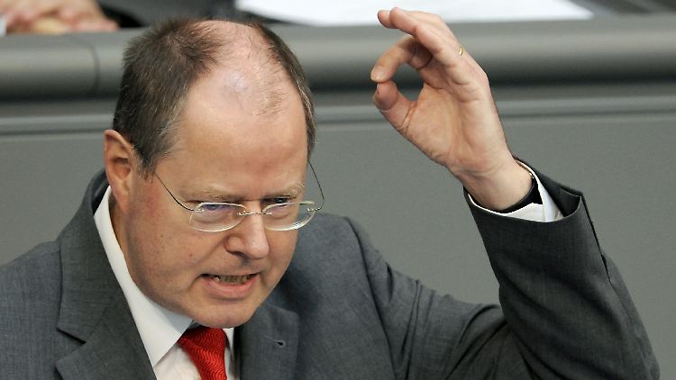 Steinbrück sieht die Generationengerechtigkeit in Frage gestellt.