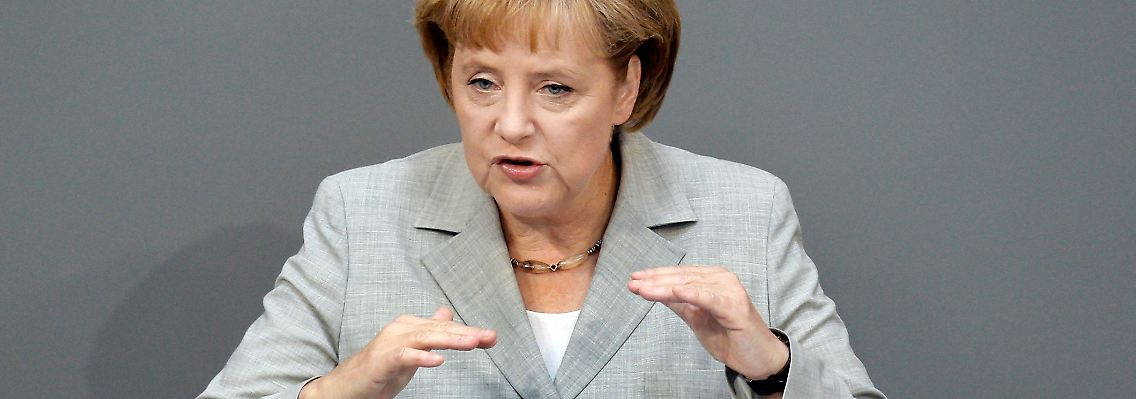 Kanzlerin Merkel will ein Ende der staatlichen Hilfen.