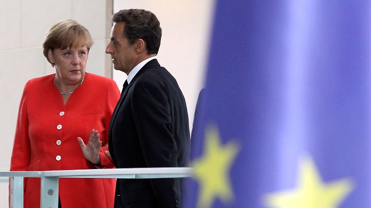 Angela Merkel und Nicolas Sarkozy: Krisengespräch zur Krise an den Finanzmärkten? (Archivbild)
