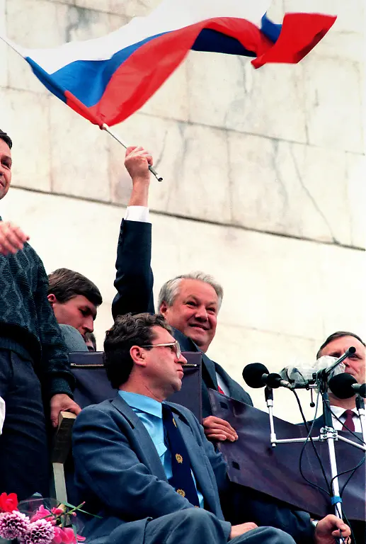 Jelzin-Russenfahne-220891