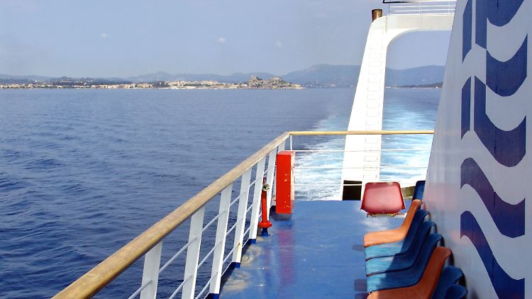 Fähre von Korfu nach Igoumenitsa.