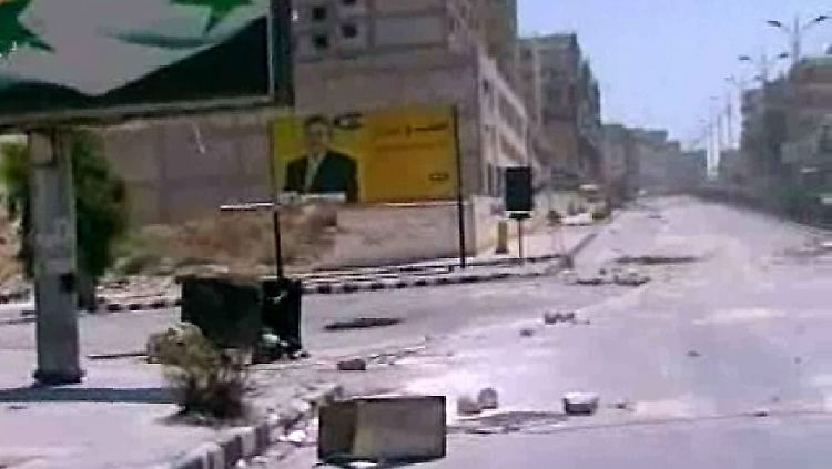 Verwüstung in den Straßen der syrischen Stadt Hama.