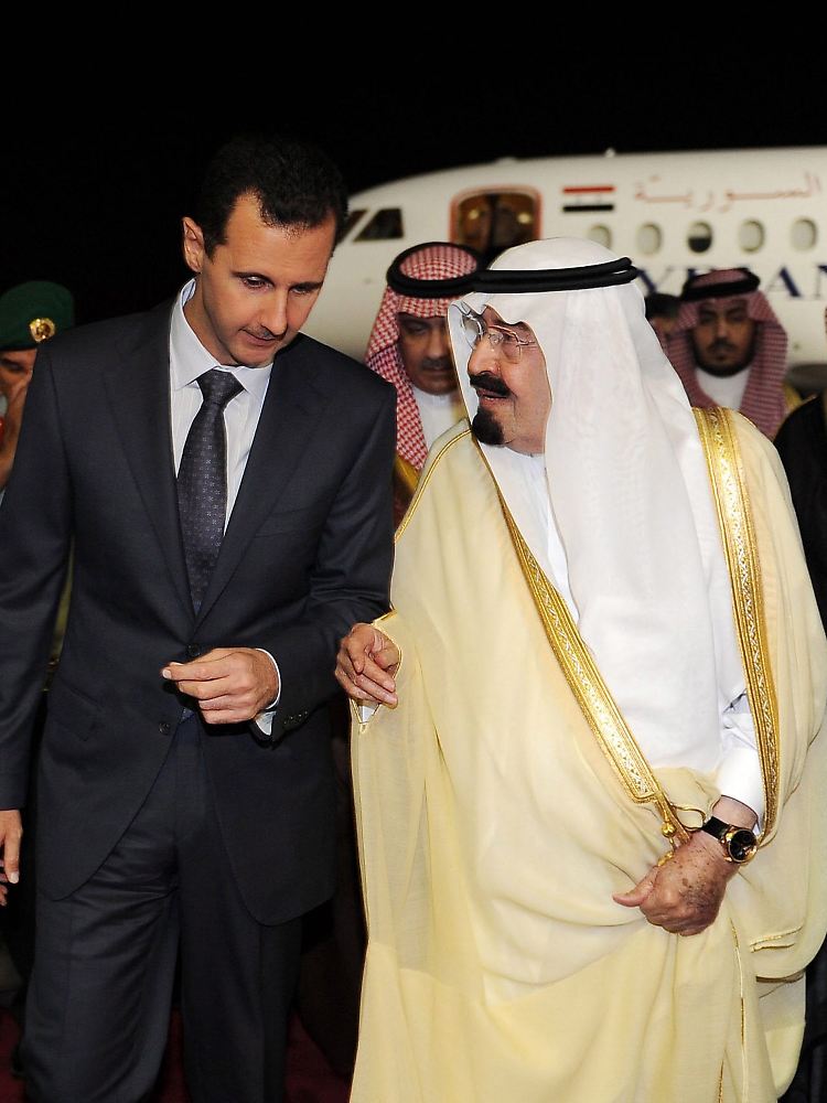 König Abdullah äußerte sich ungewöhnlich scharf über das gewaltsame Vorgehen Assads (links).