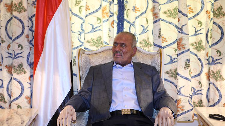Ali Abdullah Saleh in Riad.