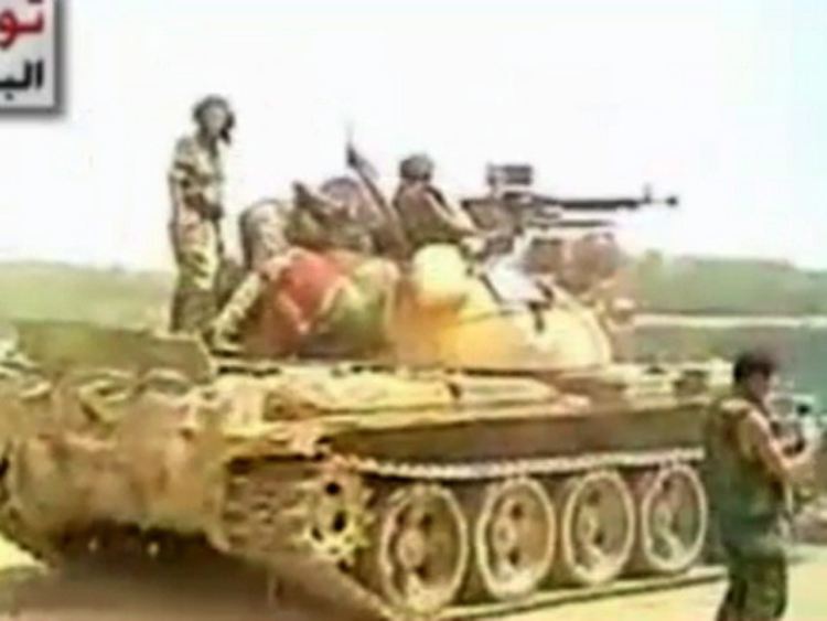 Der Panzer auf diesem Bild wird nahe der türkischen Grenze vermutet.