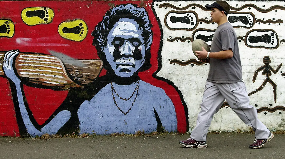 Australien-aborigines-wandbild