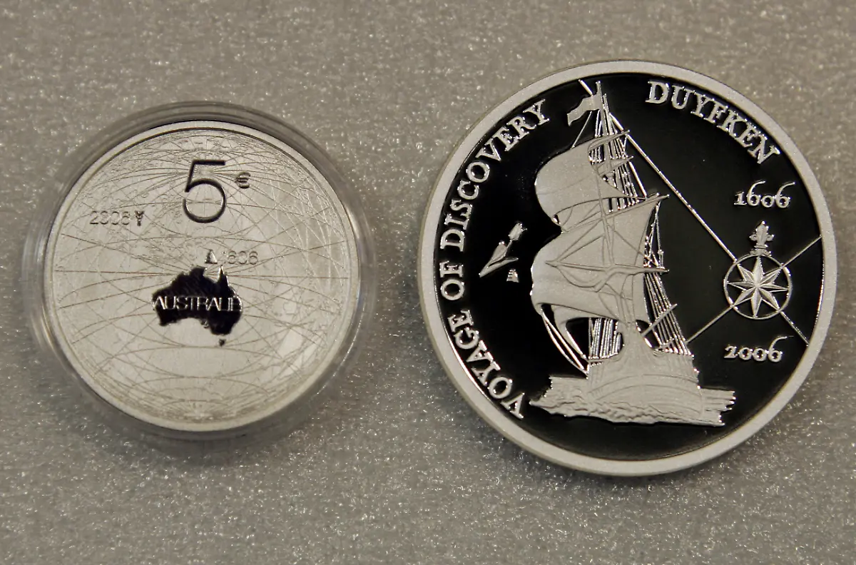 australien-entdeckung-muenze