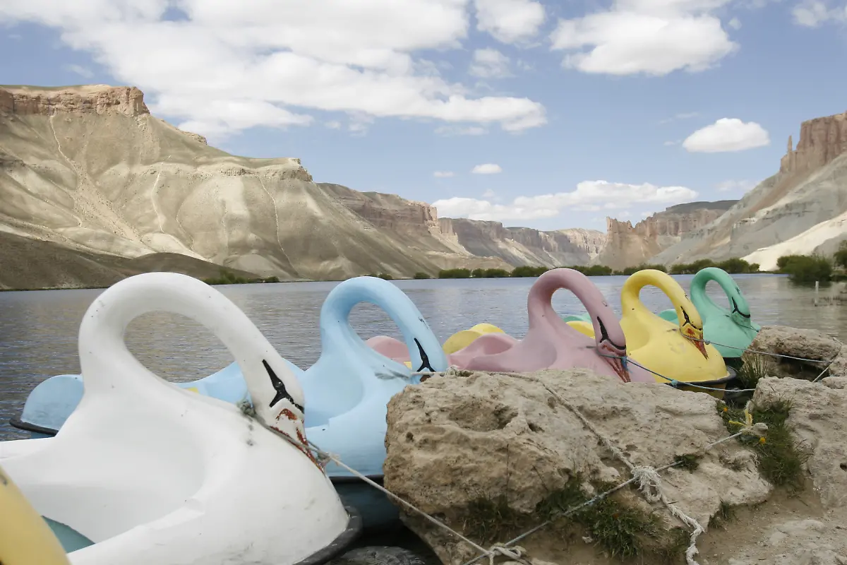 Afghanistan-Band-e-amir-See-Tretboote