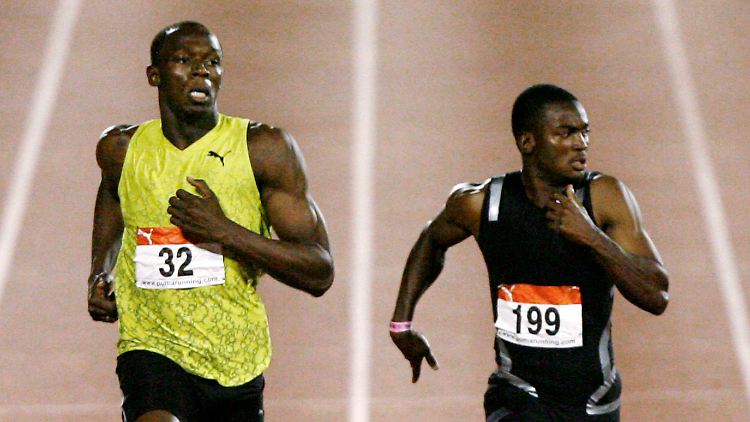 An der Seite von Usain Bolt lief Steve Mullings (r.) bei der WM 2009 zu Staffel-Gold.