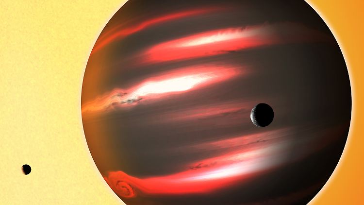 Der neu entdeckte Planet erhitzt sich auf 1000 Grad Celsius.