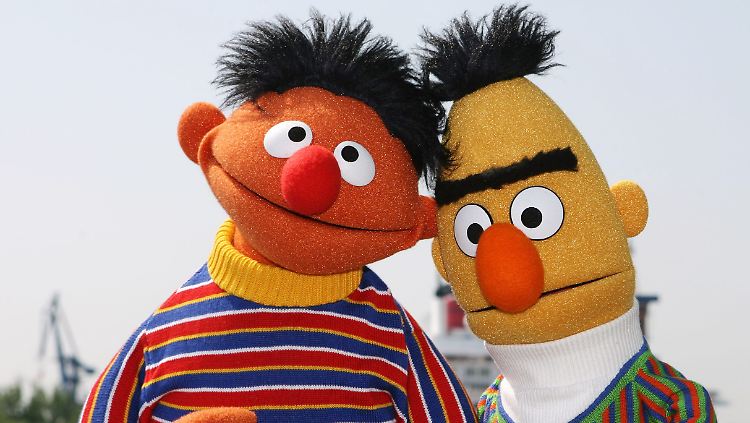 Es steht fest - sie heiraten! Ernie und Bert.