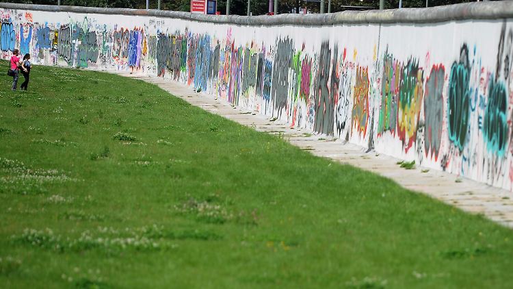 An der Berliner East Side Gallery. 