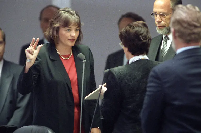 Sabine-Leutheusser-Schnarrenberger-1992-Eid