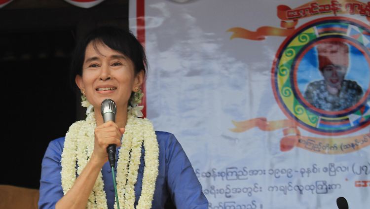 "Ich werde weitermachen": Die Oppisitionelle Suu Kyi.