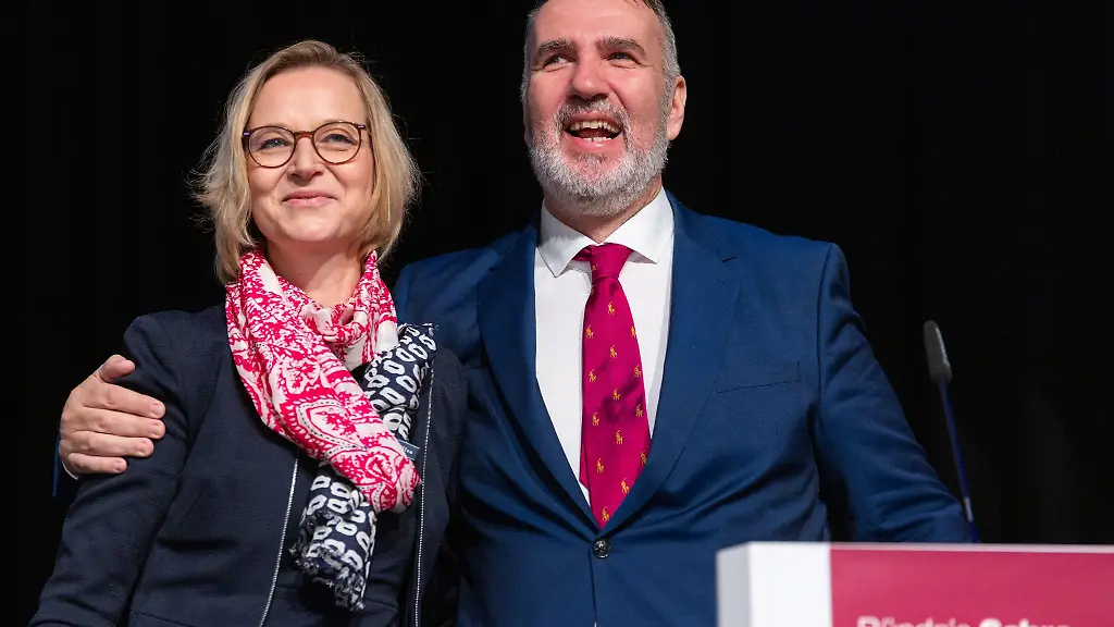 Katja-Wolf-und-Steffen-Schuetz-sind-Landesvorsitzende-des-BSW-in-Thueringen