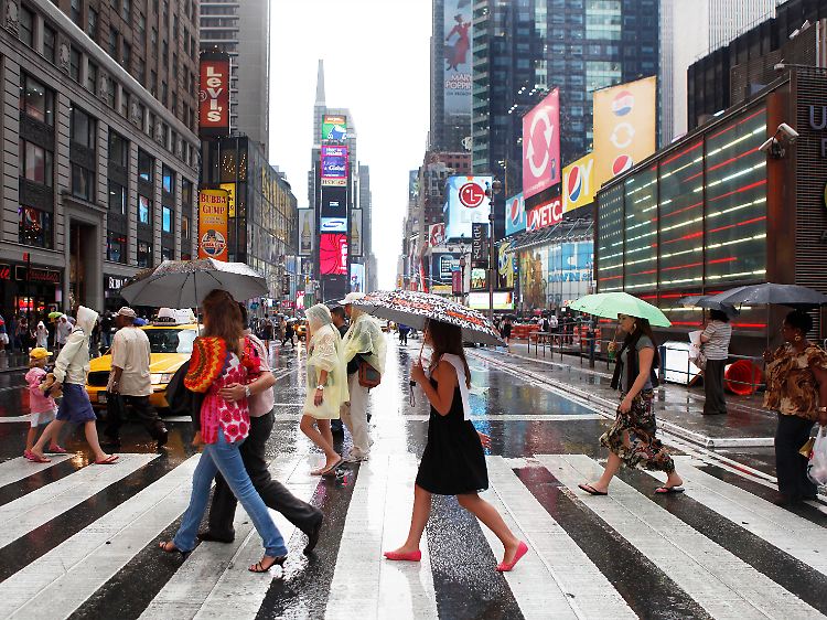 Regen in New York